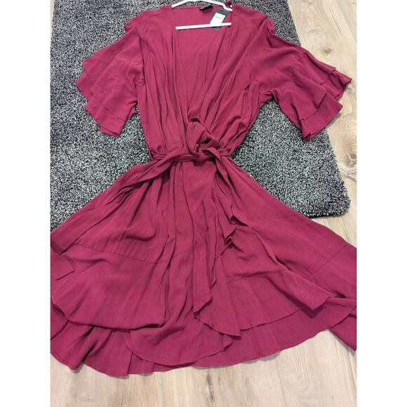 SzāXL (22/3XL) City Chic Dress Fiesta Fun in Rhubarb - BNWT! - Picture 10 of 10